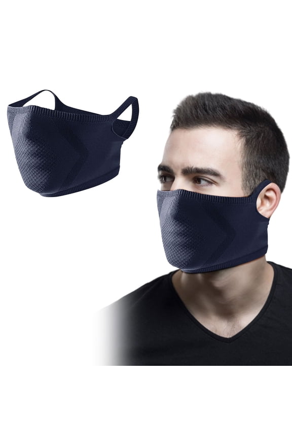 Ice Silk Windproof Face Mask, Breathable Nose Mouth Mesh, Ear Hanging Non-Slip, High Elastic Skin-Friendly, Anti-Deformation, for Outdoor Riding Skiing Daily Cold Weather Sunscreen Protection