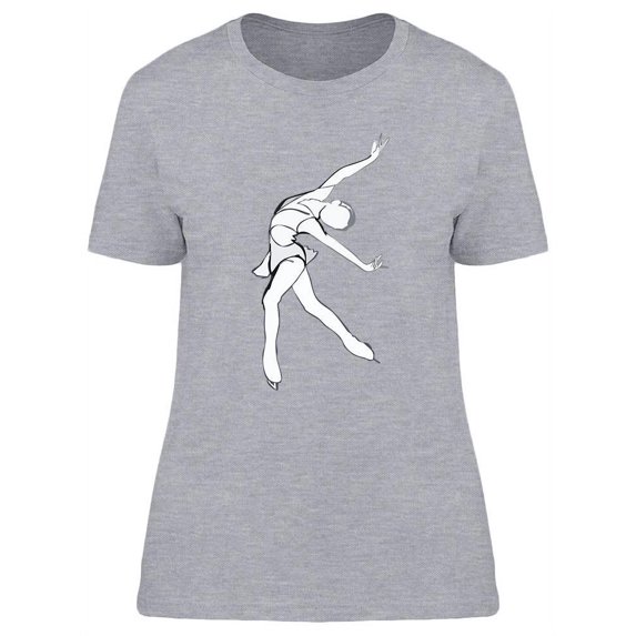 Ice Skate Ballerina T-Shirt Women -Image by Shutterstock, Female x-Large