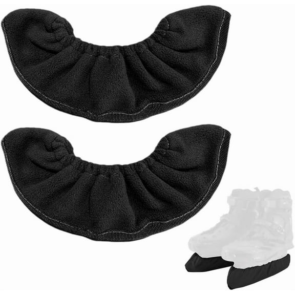 Ice Skate Blade Covers Hockey Skate Guards Black Velvet Sports Blade Protector High Absorbent to Keep Dry and Protected for Hockey Figure Skating Soakers Adults Sports 10.24 x 3.74 inch Black