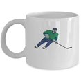 thumbnail image 1 of Ice Skate 11 oz Coffee Mug - A Gift For Him White Ceramic, 1 of 4