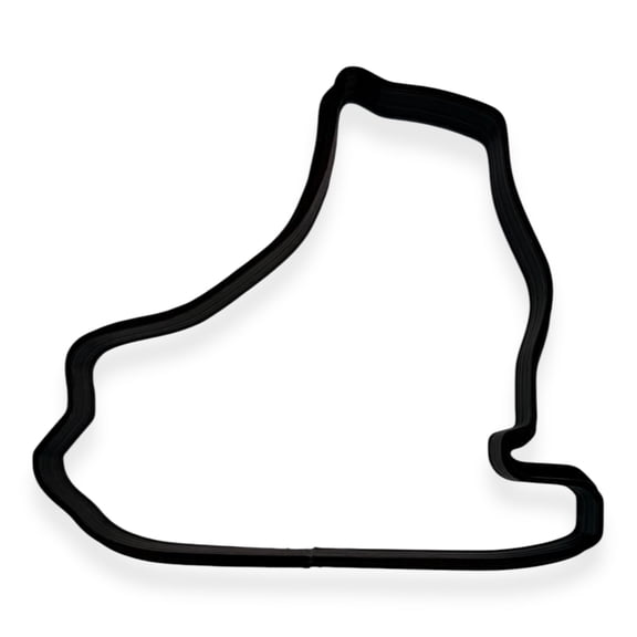 Ice Skate Cookie Cutter with Easy Push Design (4 inches)