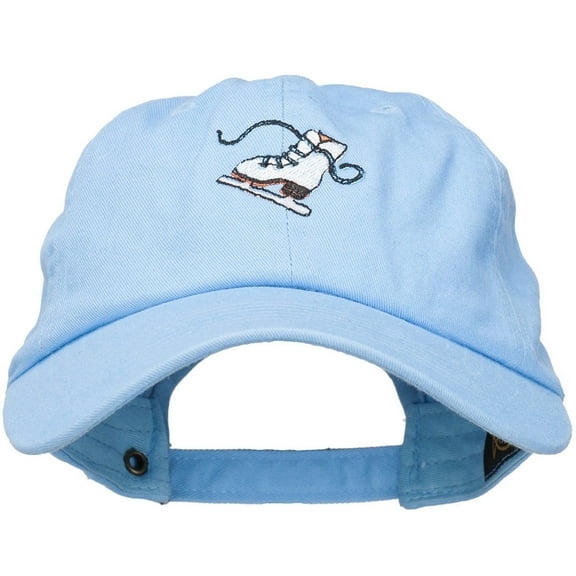 Ice Skate Embroidered Unstructured Cap - Blue OSFM