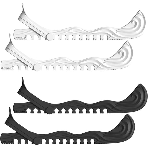 Ice Skate Guards, 2 Pack, Hockey Shoes Ice Skates Blade Covers, Adjustable Figure Skate Protector Accessories