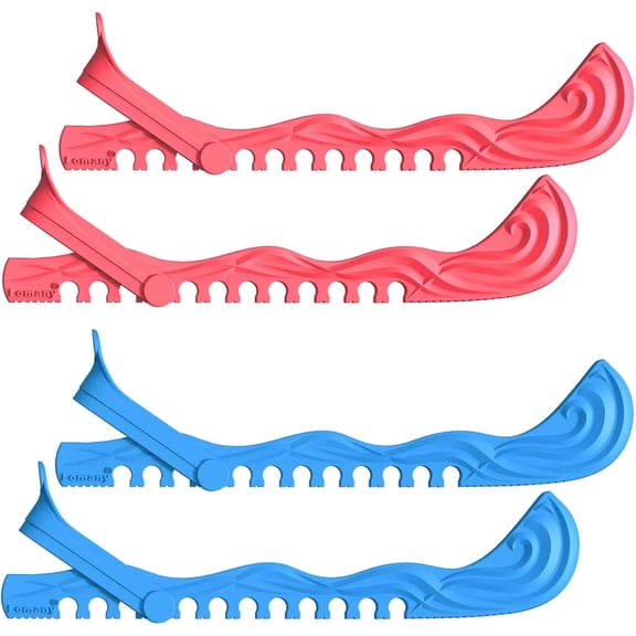 Ice Skate Guards, 2 Pack, Hockey Shoes Ice Skates Blade Covers, Adjustable Figure Skate Protector Accessories
