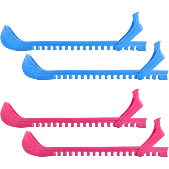 Ice Skate Guards, 2 Pack, Hockey Shoes Ice Skates Blade Covers, Adjustable Figure Skate Protector Accessories