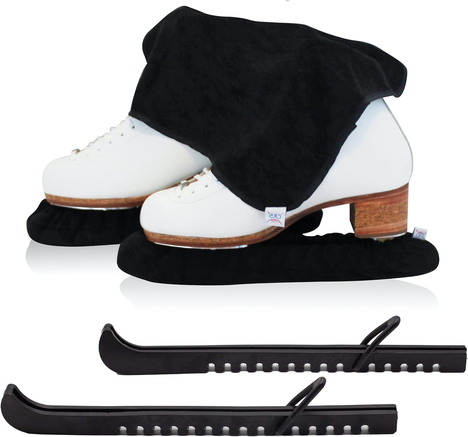 Ice Skate Guards, Soakers & Towel Gift Set One Piece Guard Set Design