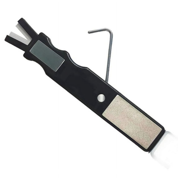Ice Skates Blade Sharpener Tool Multi Function Hockey Skate Sharpener with Ice Skate Sharpening Stone