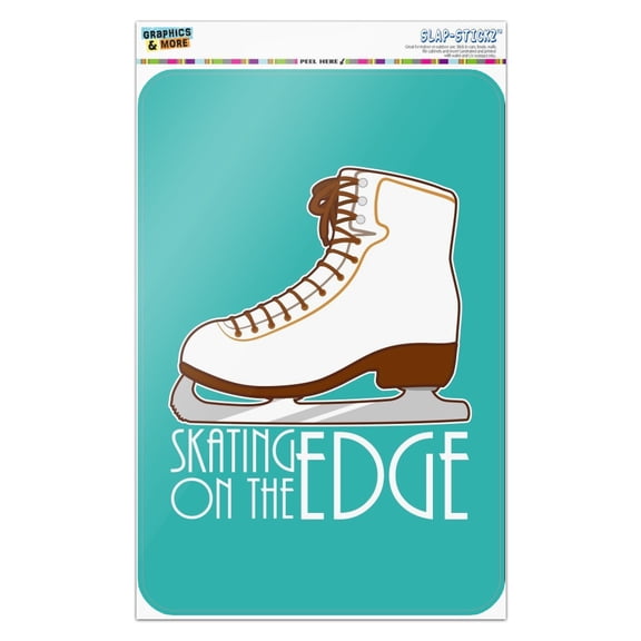 Ice Skates Figure Skating Living On The Edge Home Business Office Sign