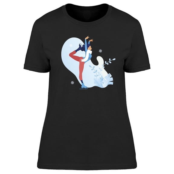 Ice Skating Athlete T-Shirt Women -Image by Shutterstock, Female Medium