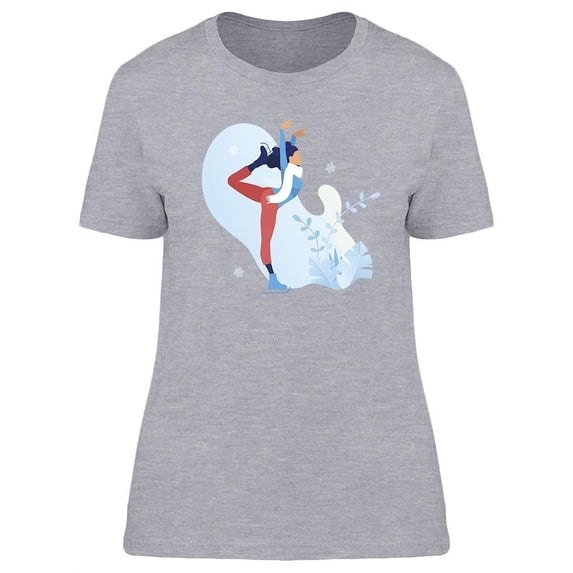 Ice Skating Athlete T-Shirt Women -Image by Shutterstock, Female Medium