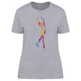 thumbnail image 1 of Ice Skating Girl Graphic T-Shirt Women -Image by Shutterstock, Female Medium, 1 of 2