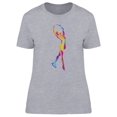 thumbnail image 1 of Ice Skating Girl Graphic T-Shirt Women -Image by Shutterstock, Female Small, 1 of 2
