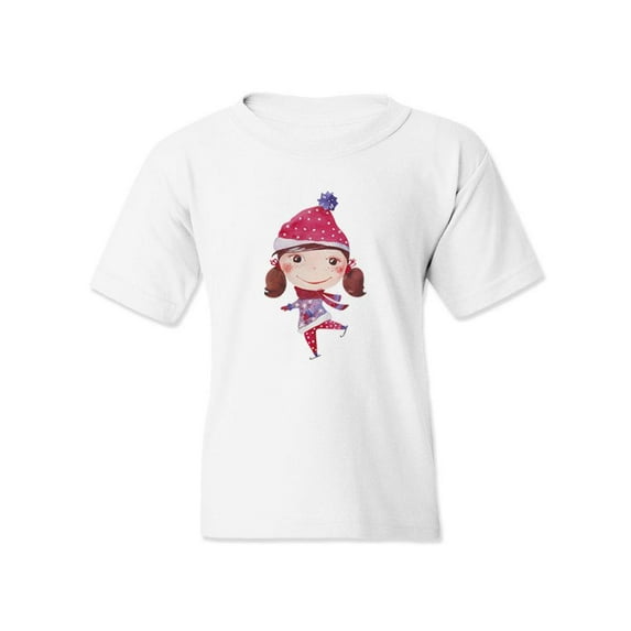 Ice Skating Girl T-Shirt Juniors -Image by Shutterstock, x-Large