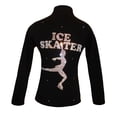 thumbnail image 1 of Ice Skating Jacket with AB Crystals Ice Skater Design, 1 of 2