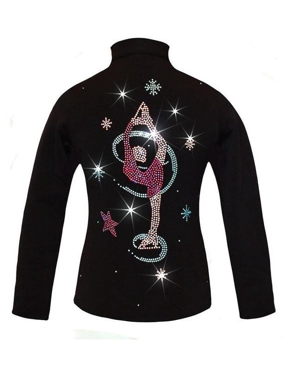 Ice Skating Jacket with "Colorful Biellmann" Applique
