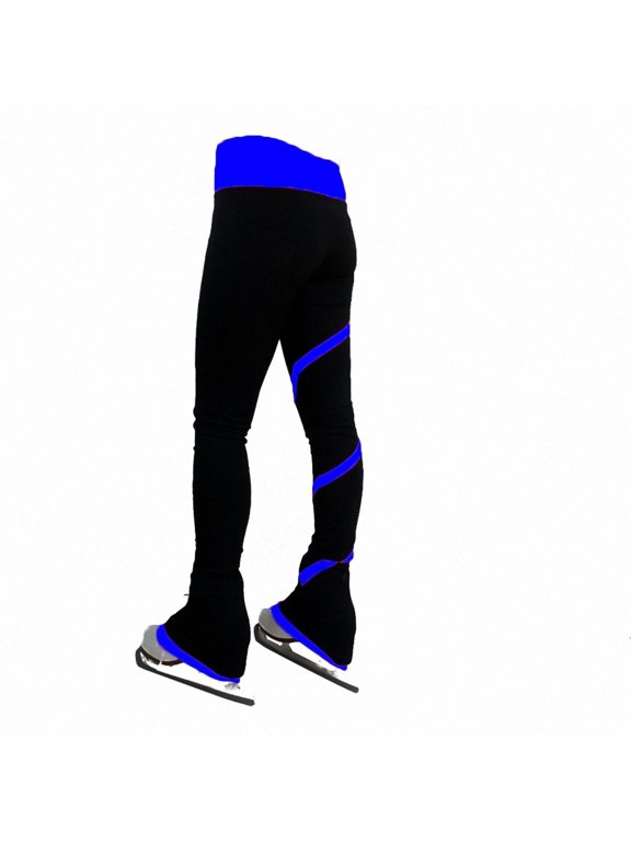 Ice Skating Pants Girls Women Stretchy Training Trousers Fleece Ladies Skiing Training Leggings