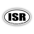 thumbnail image 1 of Ice Sledge Racing ISR Oval Bumper Sticker 3M Vinyl Decal 3 in x 5 in, 1 of 3