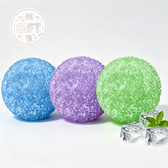 Ice Slush Ball Squishies toys, Soft Stretchy Squeeze Toys, Sensory Fidget, Anxiety Relief, Christmas Birthday Gifts, Stocking Stuffers, Adults Kids Pocket Handheld Daily Stress Relief Play Toys