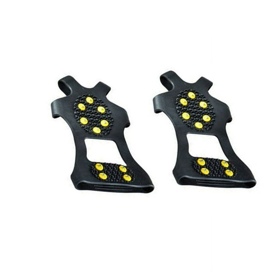 Ice Snow Cleats for Shoes,Walk Traction Cleats Crampons,Anti-Slip 10 Studs Ice Snow Grips Over Shoe for Men Women Walking On Snow Ice,Ice Rubber Walking Cleats,Anti Slip Crampons,M(7.87x5.12 in)
