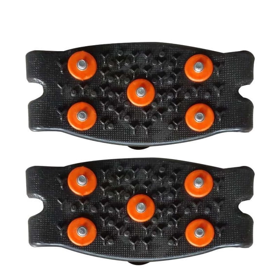Ice Snow Grips, Anti Slip Winter Ice Grippers Universal Slip-on Stretch Fit Snow & Ice Spikes,1 Pcs Silicone Ice Grips Outdoor Traction Covers,Hiking Climbing Anti-Slip Shoe Spikes(Yellow,)