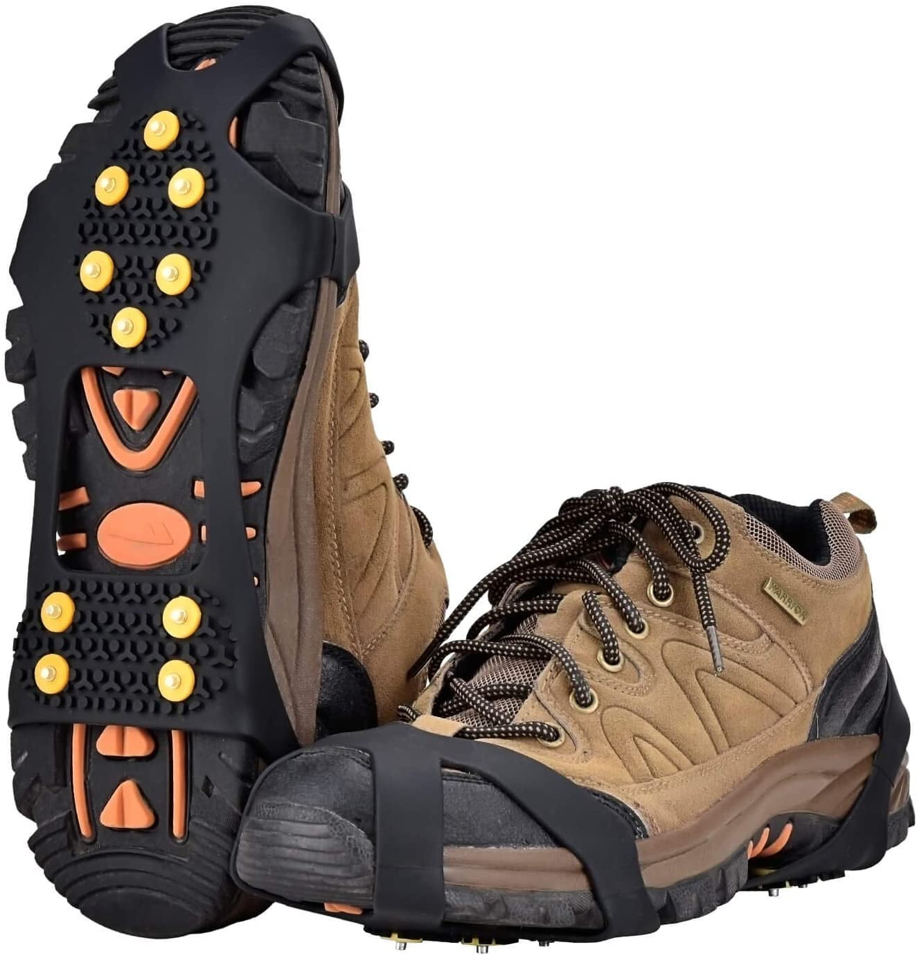 Ice Snow Grips Over Shoe/Boot Traction Cleat Spikes Anti Slip Footwear
