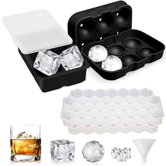Ice Sphere Maker, Sanitary and Safe BPA Free, Versatile Old Fashioned Ice Cube Tray, Food-Grade Silicone Material, Multi-Purpose Non-Stick