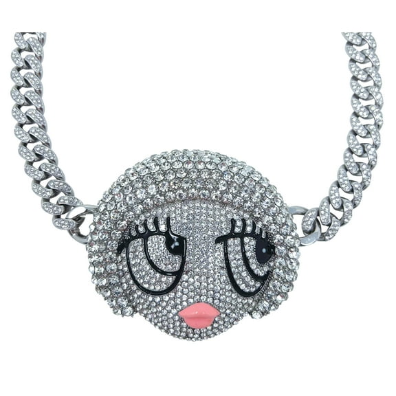 Ice Spice Munchkin Chain, One Piece Pendant, Silver