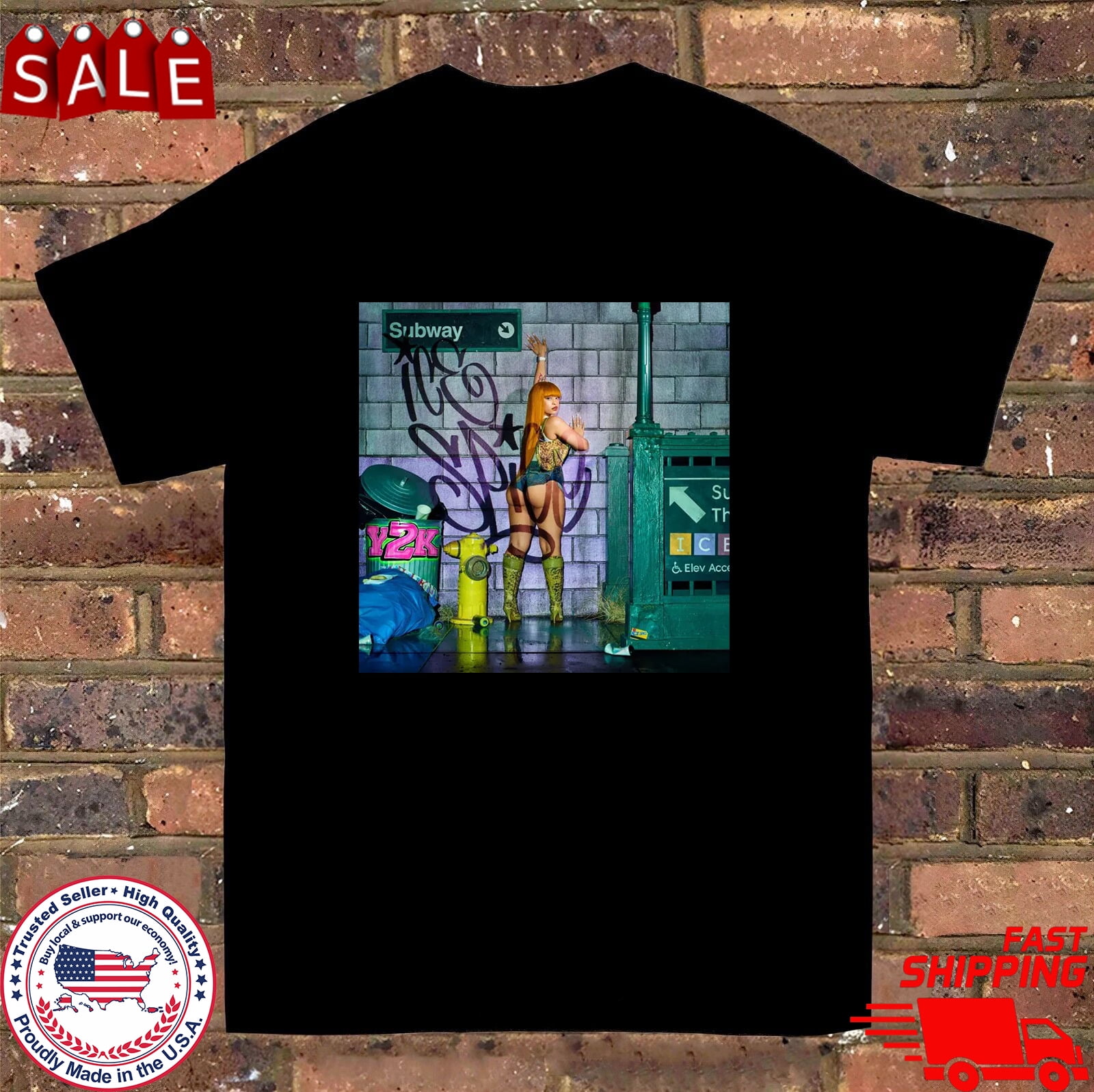 Ice Spice WORLD TOUR Everything You Need To Know T Shirt Full Size S