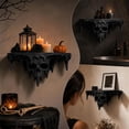 thumbnail image 1 of Ice Spike Skeleton Wall Shelf,Gothic Skull Floating Storage Display for Halloween Dark Home Decor Gift Display, 1 of 7
