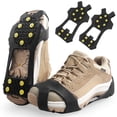 thumbnail image 1 of Ice Spikes Snow Traction Cleats Crampons for Shoe and Hiking Boots Non-Slip Snow Grips Cleats for Walking on Snow and Ice Rubber Anti Slip Crampons with Cleats, 1 of 9
