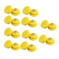 thumbnail image 1 of Ice Spikes for Shoes​ Yellow Silica Gel Cleats with Silver Metal Connectors Small Oval Design Scattered Arrangement Winter Footwear Ice Grips, 1 of 1