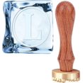 thumbnail image 1 of Ice Stamp L Letter Ice Cube Stamp with Removable Brass Head & Wood Handle Vintage 1.2" Ice Branding Stamp for Ice Cubes Cocktail Whiskey Mojito Drinks Wedding Making DIY Crafting, 1 of 9
