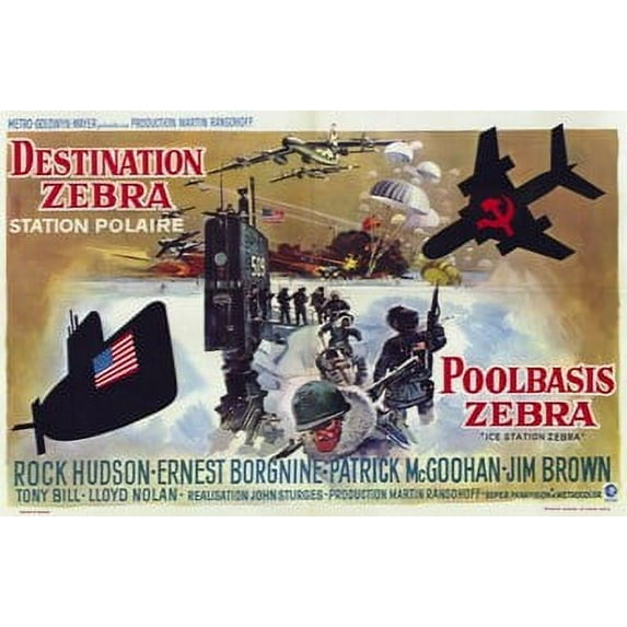 Ice Station Zebra Movie Poster (17 x 11)