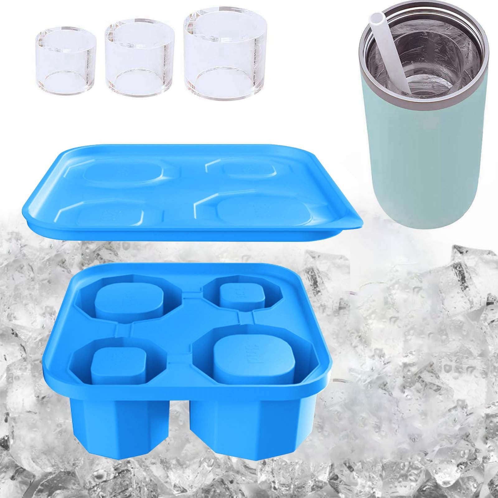 Ice Stick Trays with Freezer with Cubes Freezer Pod Storage Tray Metal