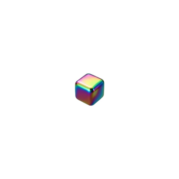 Ice Stones 304 Stainless Steel Reusable Whiskey Cubes Metal Chilling Rocks for Drinks Wine Spirits Beverage Cooling Barware Accessories Tool Gift B950_Multicolor