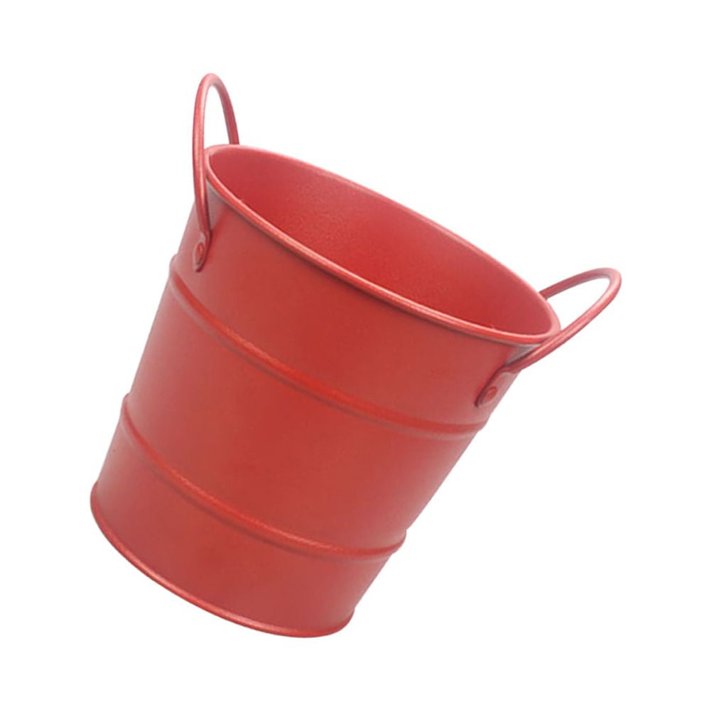 Ice Storage Barrel Snacks Container Ice Bucket Popcorn Containers Red