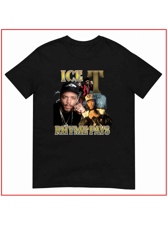 Ice T Hip Hop Rapper RnB Retro Music Fan Graphic Unisex T-Shirt V13290 Size S-5XL