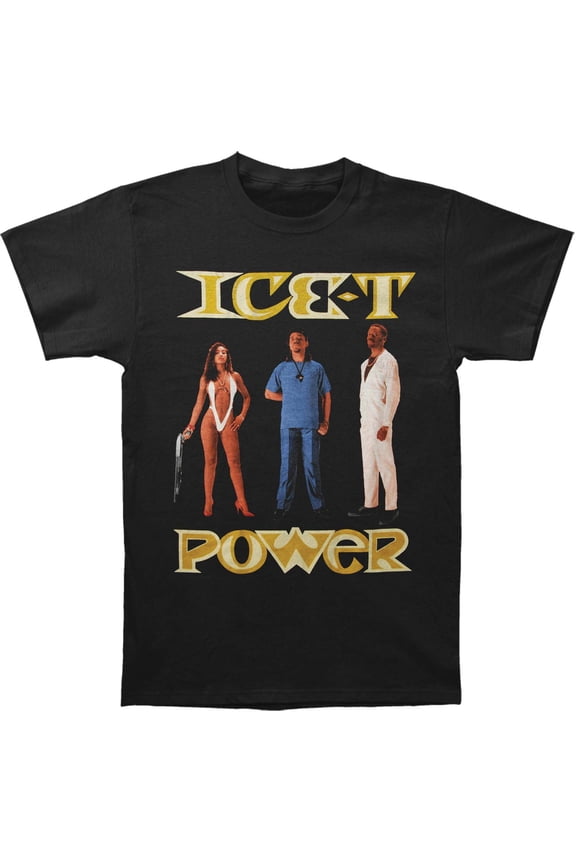 Ice-T Men's Power Album Cover Slim Fit T-Shirt S
