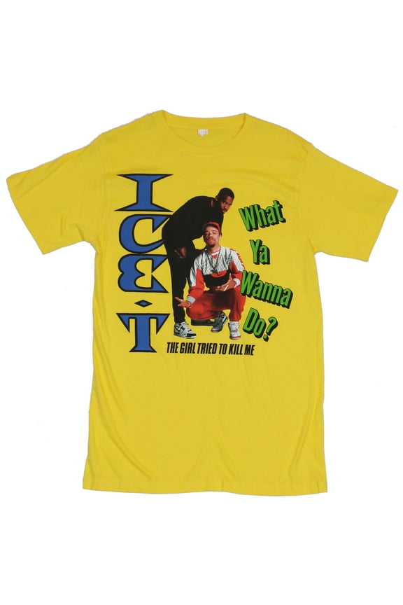 Mens T-Shirt - "What Ya Wanna Do?" Old School Image (Small)