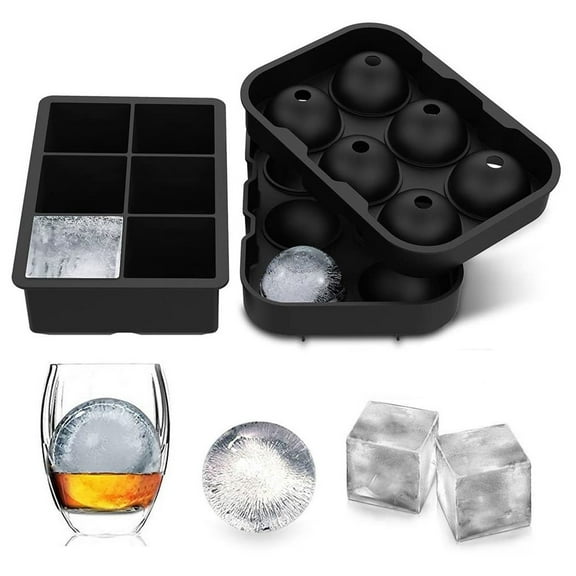 Ice Tray - 2 Pack, Squares, Balls