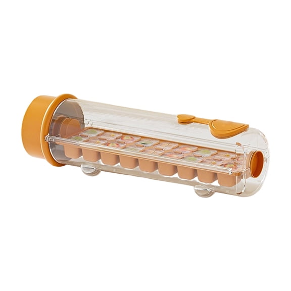 Ice Tray Glass Ices Maker Hand Ices Trays With Storage Container For Cocktails Space Saving Design 18 Square Tray Cup For Home Kitchen Use Travel Ice Luge Freezer Trays for Food Soup Freezing Tray