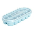 thumbnail image 1 of Ice Tray Home Refrigerator Large Capacity Storage Ice Food Grade Silicone Ice Tray Turtle Ice Ice Cubes Reusable Metal Water Activated Ice Cubes Tray with Cover Ice Tray for Water Bottles with Ice, 1 of 4