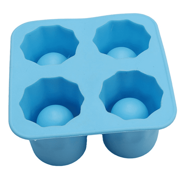 Ice Tray, Non-Stick , Freeze 4 Shot Glasses