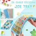 thumbnail image 1 of Ice Tray for Freezer 24 Cube Silicone Tray Flexible Kitchen Accessory, 1 of 7