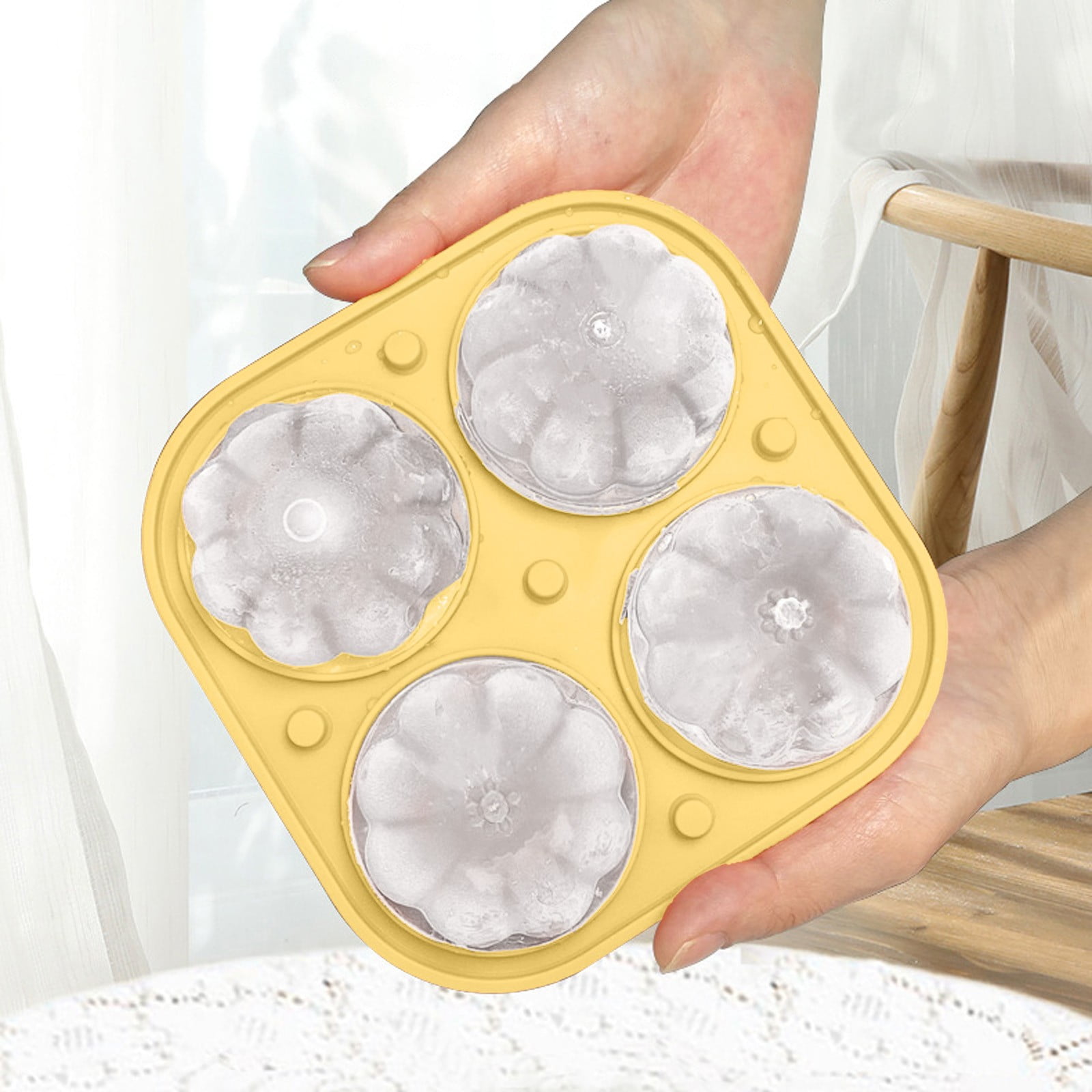 Ice Trays for Freezer Large Small Cubed Ice Tray Pumpkin Shaped Ice