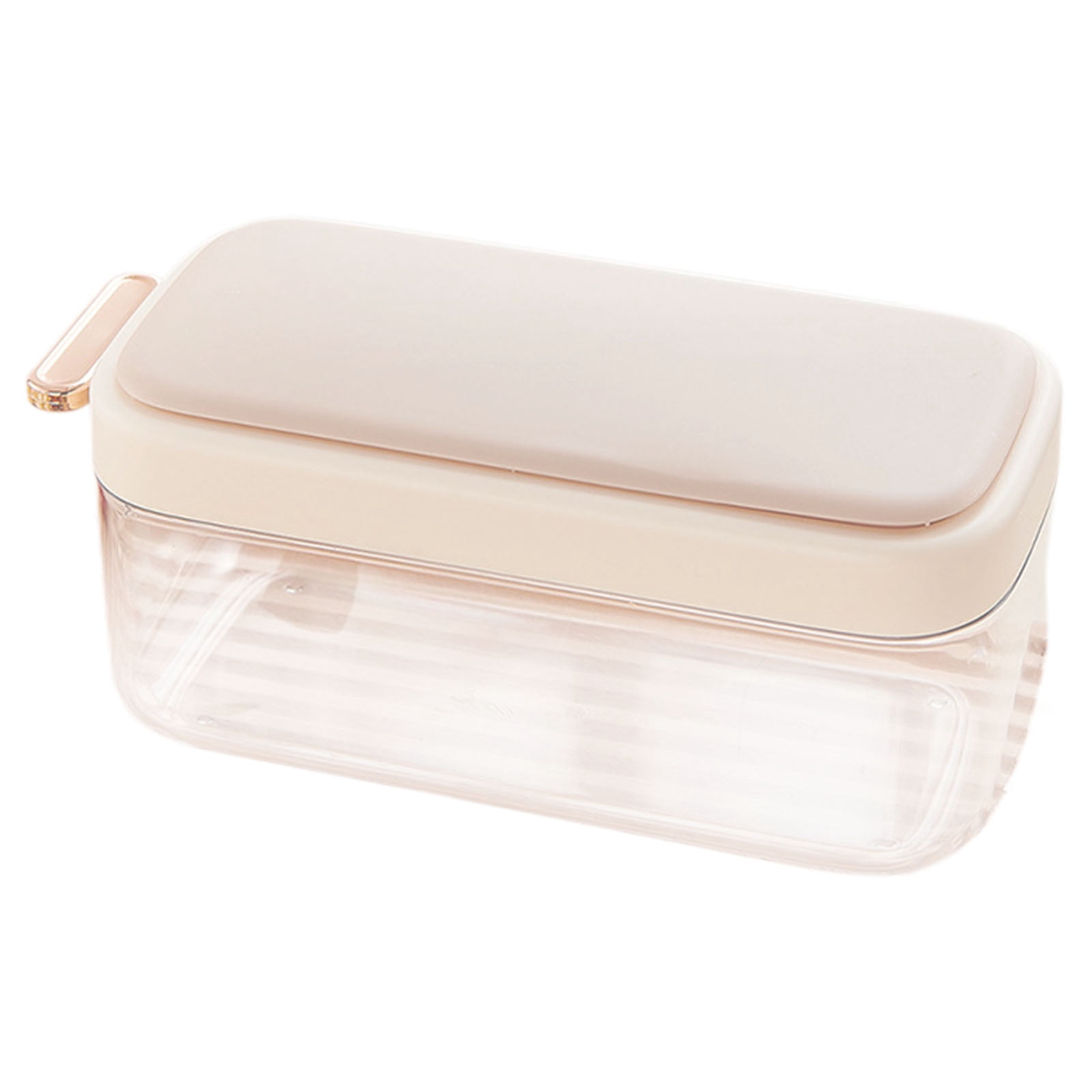 Ice Trays for Freezer with Lid Bin, ABS Ice Cube Tray Making Ice Cubes, Easy Press to Release Ice, Ice Tray with Storage Bin Chilling Coffee, Stackable with Easy Release ABS Bottom