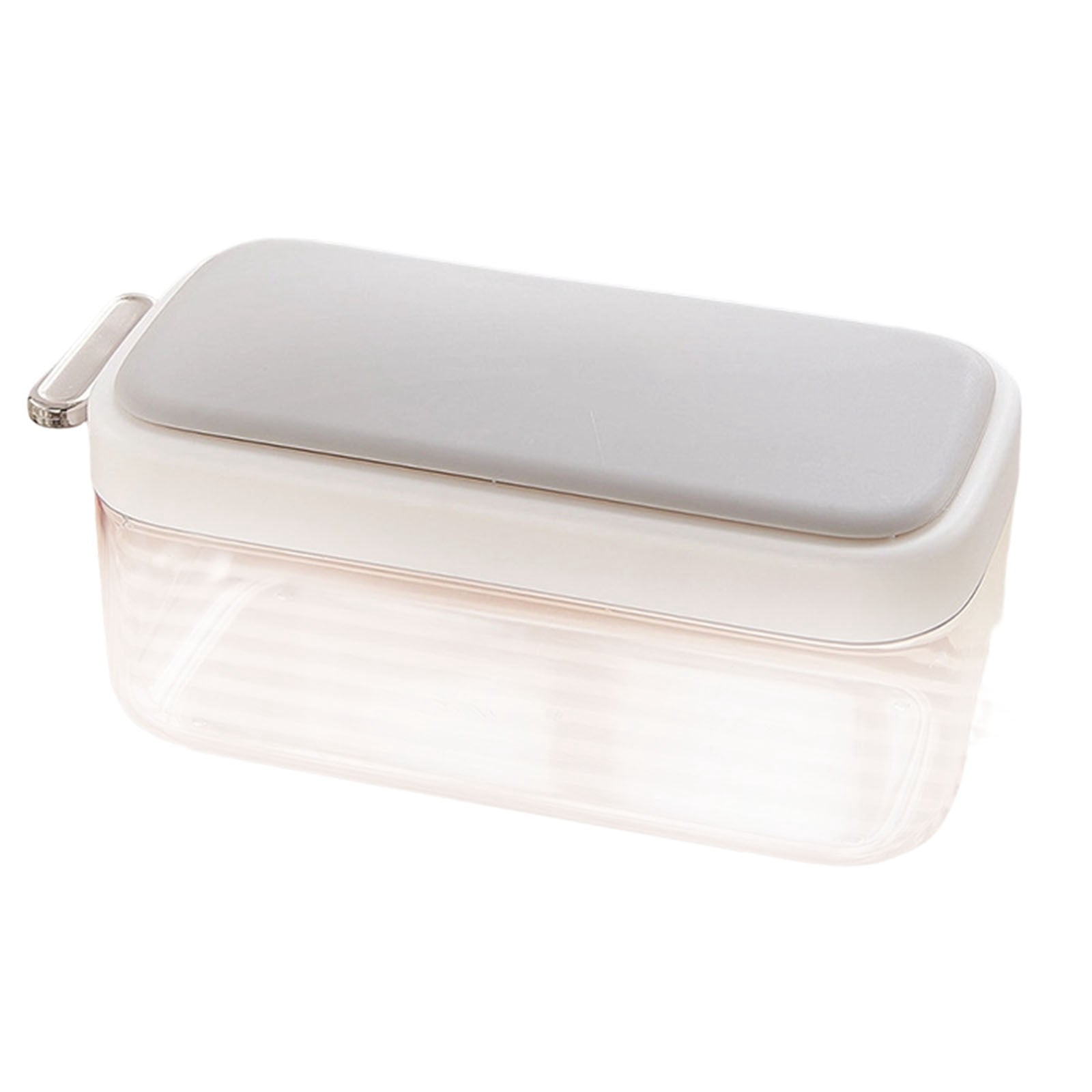 Ice Trays for Freezer with Lid Bin, ABS Ice Cube Tray Making Ice Cubes, Easy Press to Release Ice, Ice Tray with Storage Bin Chilling Coffee, Stackable with Easy Release ABS Bottom