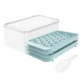 Ice Trays with Lids Ice Cube Tray For Freezer With Round Ice Cube With