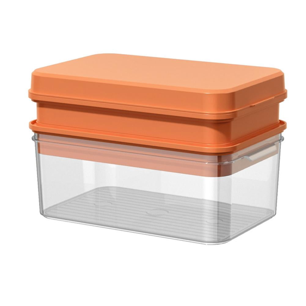 Ice Trays for Freezer with Lid and Bin, 2026 Ice Tray for Freezer with Release for Chilling 2 Trays,Easy 64-Ice Cocktai
