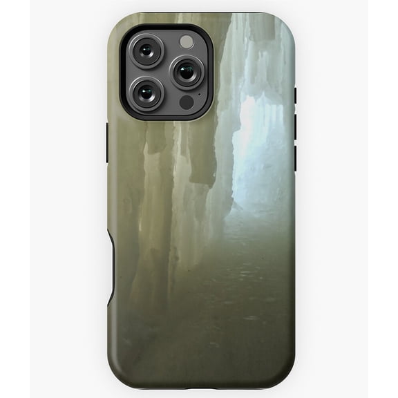 Ice Tunnel Winter Wonderland Scene Phone Case for iPhone 16 15 14 13 12 11 Pro Max